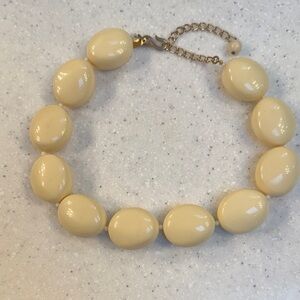 Kenneth Lane Cream Beaded Necklace
